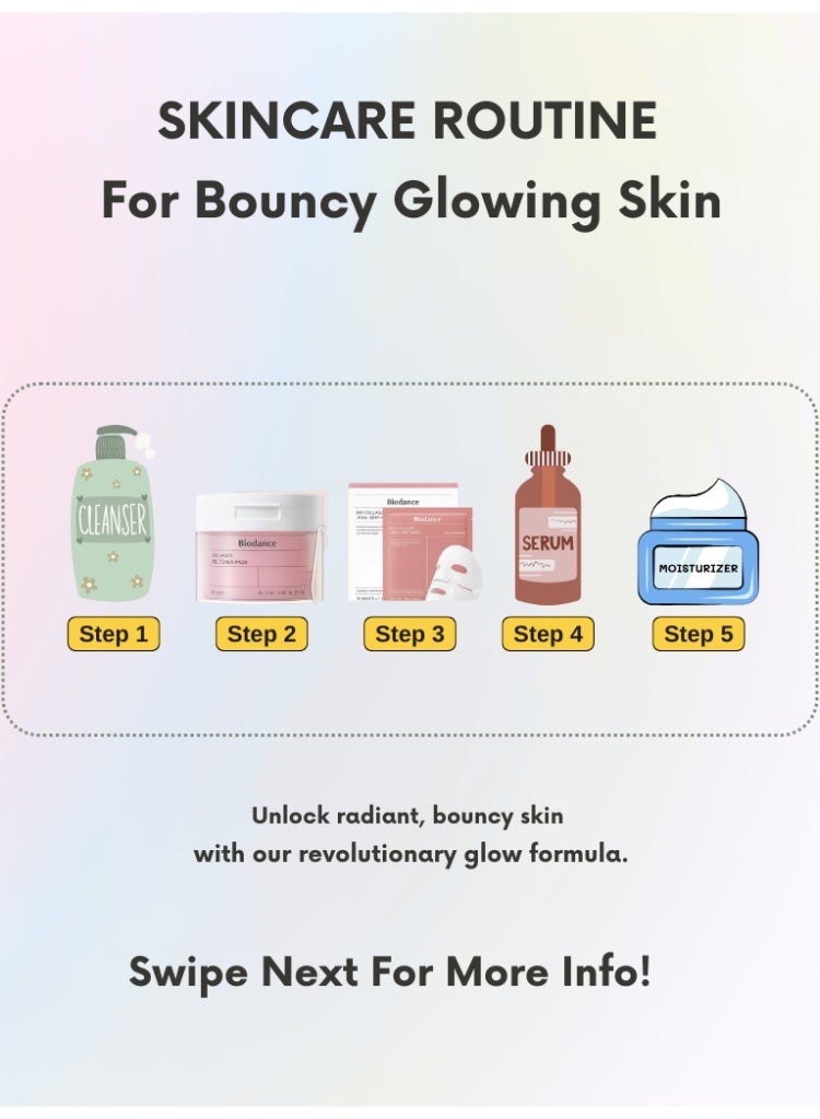 Biodance Collagen Firming & Plumping Duo – Gel Toner Pads & Bio-Collagen Mask for Firm, Hydrated Glass Skin - Image 3